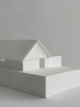 Fyzický architektonický model rodinného domu v Janově dole